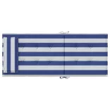 6 db kék/fehér csíkos oxford szövet magas háttámlájú székpárna