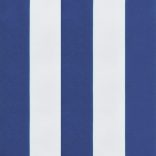 6 db kék/fehér csíkos oxford szövet magas háttámlájú székpárna