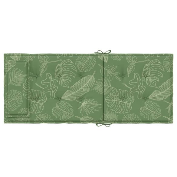 2 db levélmintás oxford-szövet magas háttámlájú székpárna