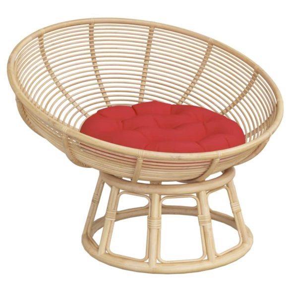 piros oxford-szövet kerek párna Ø 60 x 11 cm