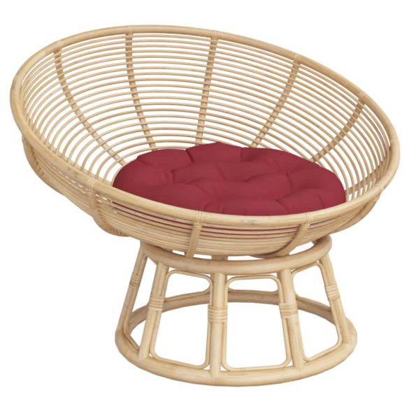 bordó oxford-szövet kerek párna Ø 60 x 11 cm