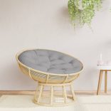 szürke oxford-szövet kerek párna Ø 100 x 11 cm