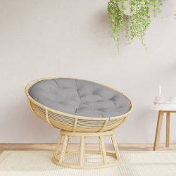 szürke oxford-szövet kerek párna Ø 100 x 11 cm