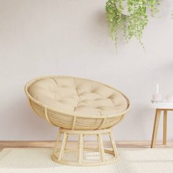 bézs oxford-szövet kerek párna Ø 100 x 11 cm