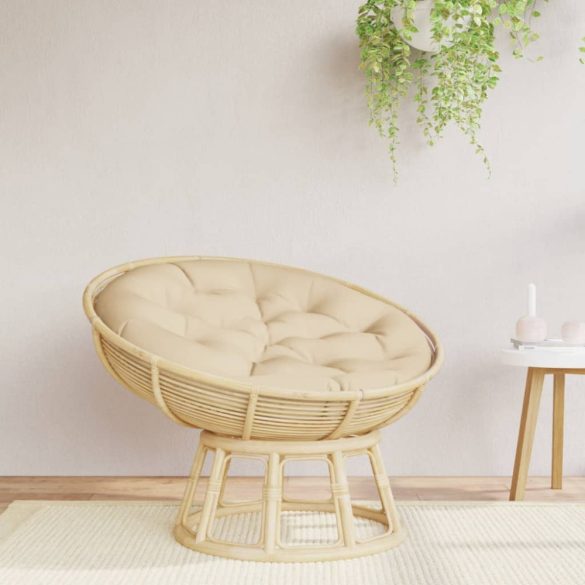 bézs oxford-szövet kerek párna Ø 100 x 11 cm