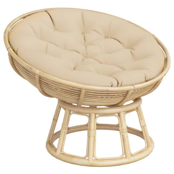 bézs oxford-szövet kerek párna Ø 100 x 11 cm