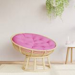 rózsaszín oxford-szövet kerek párna Ø 100 x 11 cm