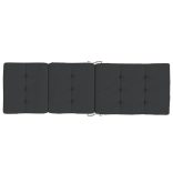 2 db fekete oxford szövet nyugágypárna