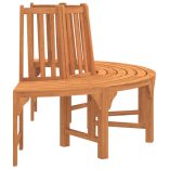 tömör eukaliptuszfa félkör alakú fapad Ø208 cm