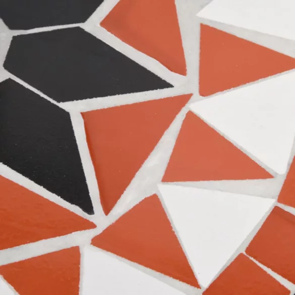 terrakotta és fehér kerek napernyő talp 12 kg