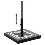 fekete és fehér négyzet alakú napernyő talp 12 kg