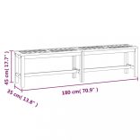 tömör akácfa kerti pad 180 cm