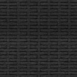 2 db fekete polyrattan kerti középső kanapé párnákkal