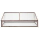 szürke fenyőfa melegház 110 x 56 x 39 cm