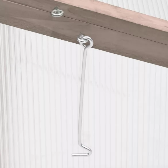 szürke fenyőfa melegház 110 x 56 x 39 cm