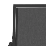 fekete textilén és acél kerti sikló pad 120,5 x 76 x 86,5 cm