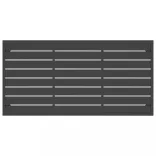 antracitszürke acél kerti dohányzóasztal 110 x 55 x 35 cm