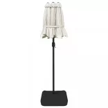 homokfehér dupla tetős napernyő 316x145 cm