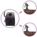 tömör fenyőfa szökőkút szivattyúval 60 x 60 x 94 cm