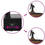 tömör fenyőfa szökőkút szivattyúval 28 x 28 x 34,5 cm