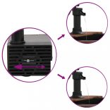 tömör fenyőfa szökőkút szivattyúval 57 x 57 x 53 cm