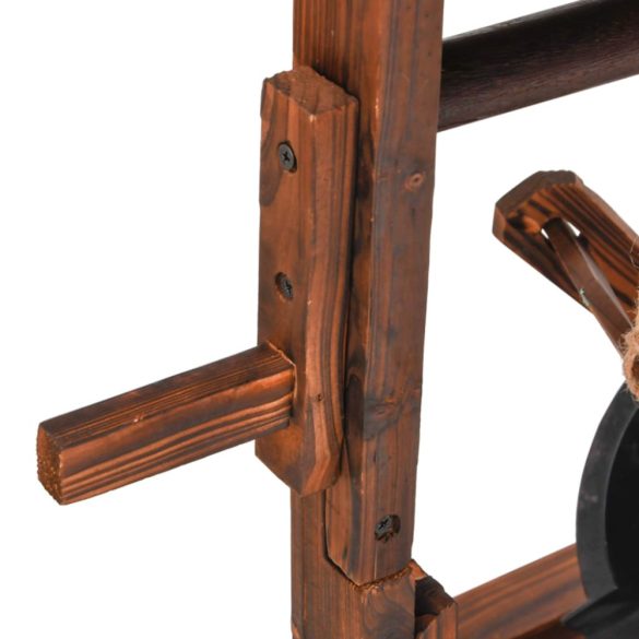 tömör fenyőfa kívánságkút szivattyúval 57 x 50 x 112 cm