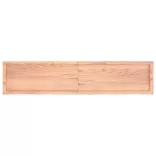 világosbarna kezelt tömör tölgyfa fali polc 180 x 40 x (2-4) cm