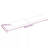 világosbarna kezelt tömör tölgyfa fali polc 180 x 40 x (2-4) cm