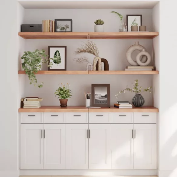 világosbarna kezelt tömör tölgyfa fali polc 180 x 60 x (2-4) cm