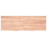 világosbarna kezelt tömör tölgyfa fali polc 180 x 60 x (2-4) cm