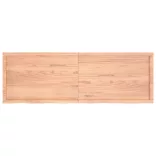 világosbarna kezelt tömör tölgyfa fali polc 180 x 60 x (2-4) cm