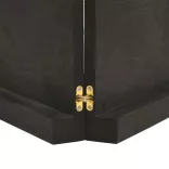 sötétbarna kezelt tömör tölgyfa fali polc 120 x 60 x (2-6) cm