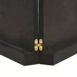 sötétbarna kezelt tömör tölgyfa fali polc 140 x 60 x (2-6) cm