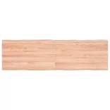 világosbarna kezelt tömör asztallap 140x40x(2-4) cm