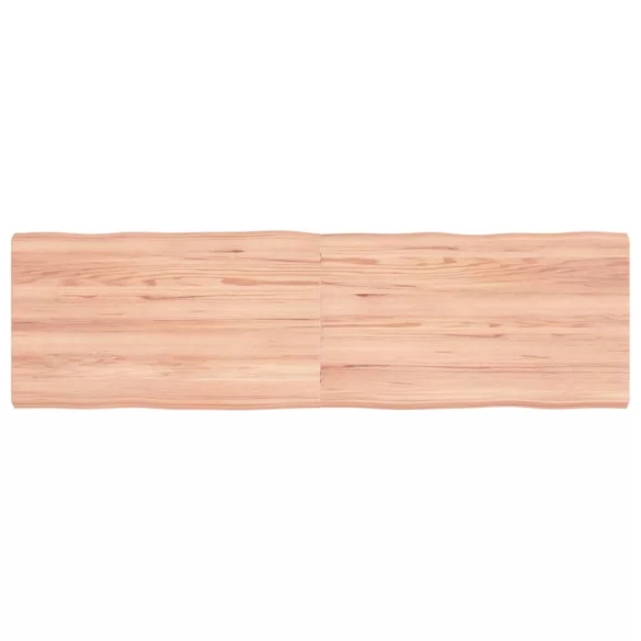 világosbarna kezelt tömör asztallap 140x40x(2-4) cm