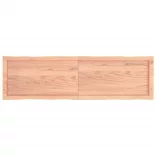 világosbarna kezelt tömör asztallap 140x40x(2-4) cm