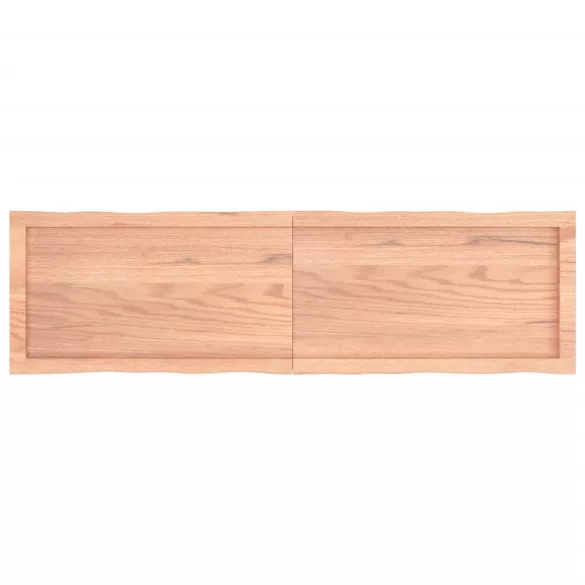 világosbarna kezelt tömör asztallap 140x40x(2-4) cm