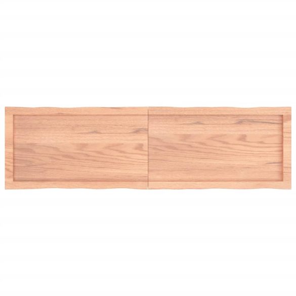 világosbarna kezelt tömör asztallap 140x40x(2-6) cm