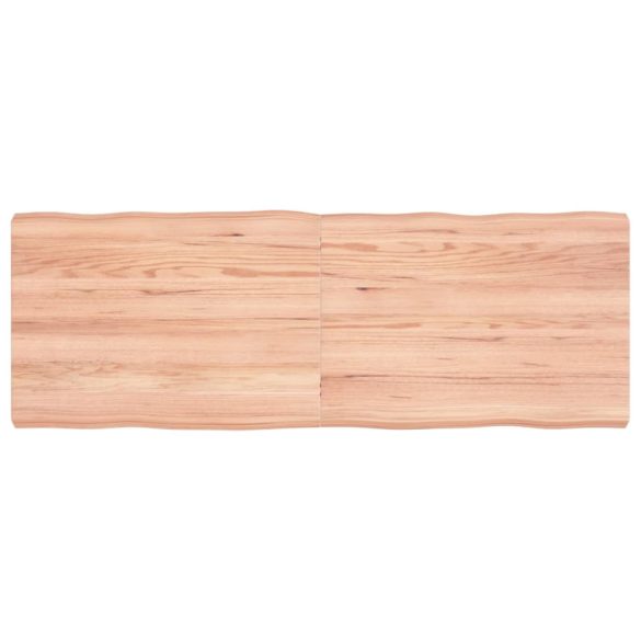 világosbarna kezelt tömör asztallap 140x50x(2-6) cm