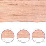 világosbarna kezelt tömör asztallap 140x50x(2-6) cm