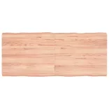 világosbarna kezelt tömör asztallap 140x60x(2-6) cm