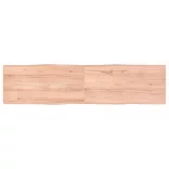 világosbarna kezelt tömör asztallap 160x40x(2-4) cm