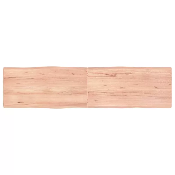 világosbarna kezelt tömör asztallap 160x40x(2-4) cm