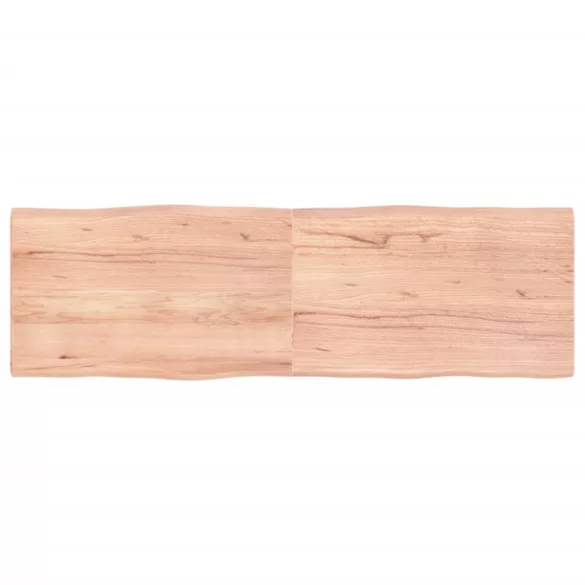 világosbarna kezelt tömör asztallap 160x50x(2-4) cm