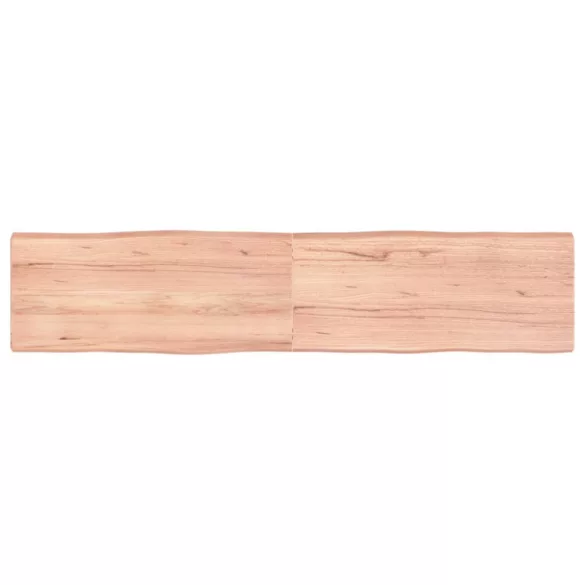 világosbarna kezelt tömör asztallap 180x40x(2-6) cm