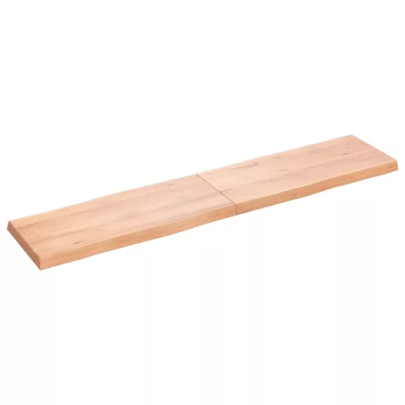 világosbarna kezelt tömör asztallap 180x40x(2-6) cm