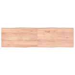 világosbarna kezelt tömör asztallap 180x50x(2-6) cm