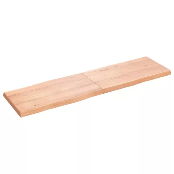 világosbarna kezelt tömör asztallap 180x50x(2-6) cm