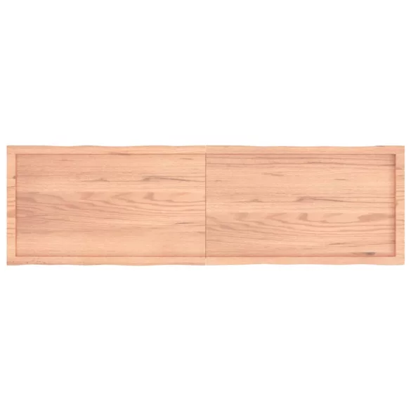 világosbarna kezelt tömör asztallap 180x50x(2-6) cm