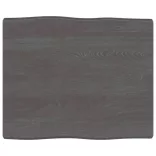 sötétbarna kezelt tömör asztallap 60x50x(2-4) cm